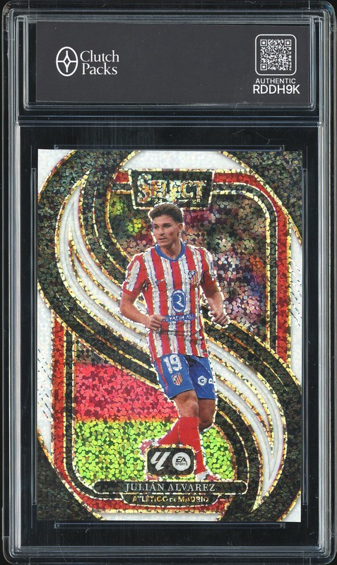 2024-25 Panini Select La Liga Soccer Mezzanine Julian Alvarez #191 White Sparkle