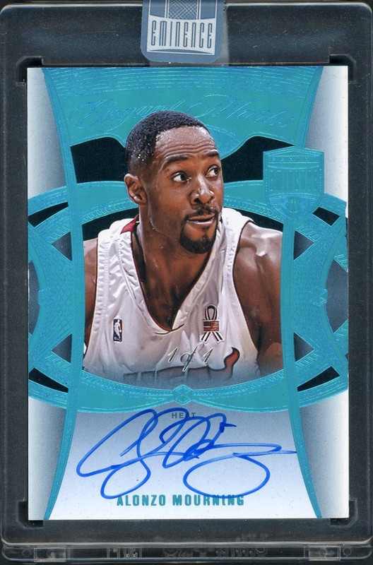2024-25 Panini Eminence Elegant Marks Alonzo Mourning #EM-MOU Autograph /1