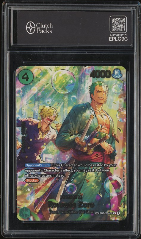 One Piece Roronoa Zoro #PRB02-006 OP14 The Azure Sea's Seven SP