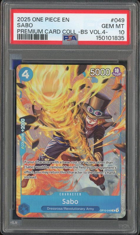 One Piece Sabo #OP10-049 Royal Blood R PSA 10