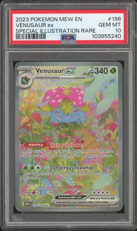 2023 Pokemon Mew Venusaur ex Special Illustration Rare #198 PSA 10