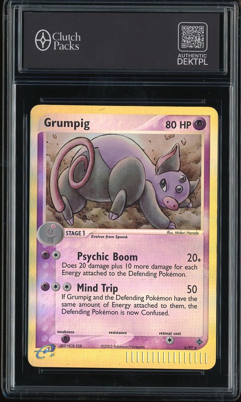 2003 Pokemon e-Card Grumpig #6/97