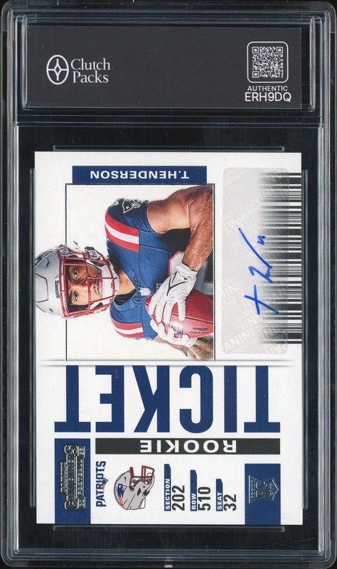 2025 Panini Select Rookie Ticket Variation TreVeyon Henderson #23 Autograph