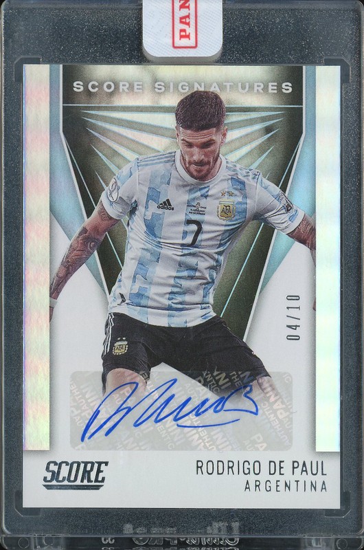 2021-22 Panini Score Soccer Signatures Rodrigo De Paul #SS-RDP Autograph /10