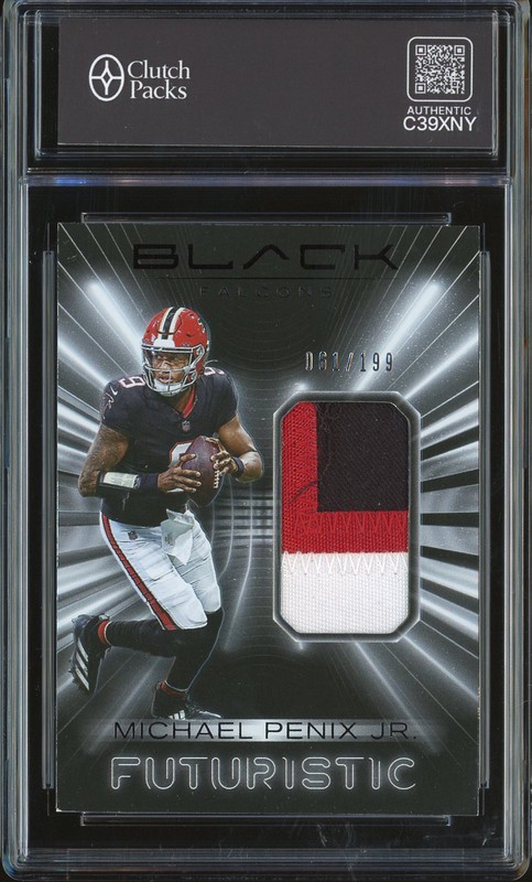 2025 Panini Black Futuristic Michael Penix Jr. #FUT-MPJ Patch /199