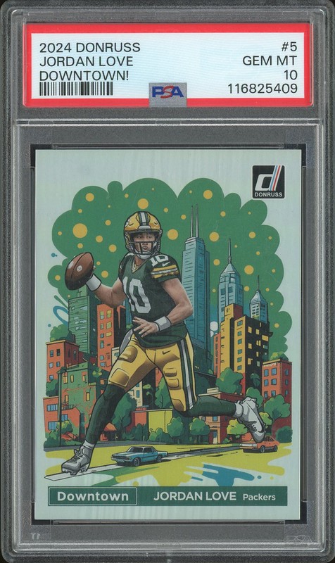 2024 Donruss Downtown Jordan Love #5 PSA 10
