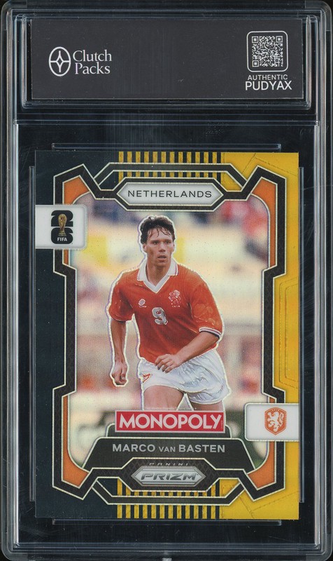 2026 Panini Monopoly Prizm FIFA World Cup 26 Marco van Basten #73 Black Gold /5