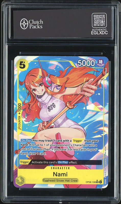 One Piece Nami #OP08-106 Two Legends Alternate Art