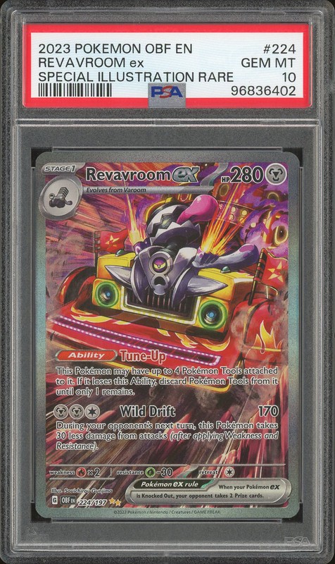 2023 Pokemon Scarlet & Violet: Obsidian Flames Special Illustration Rare Revavroom ex #224 PSA 10