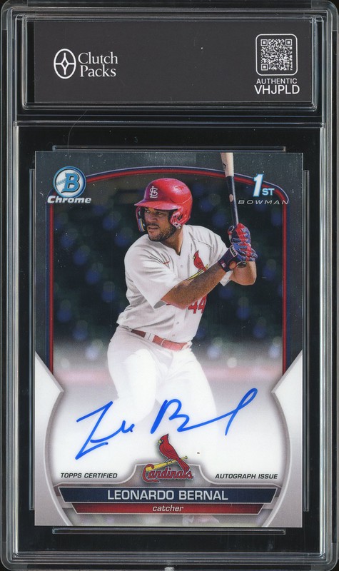 2023 Bowman Chrome Prospect Autographs Leonardo Bernal #CPA-LB 