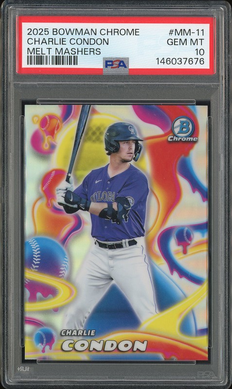 2025 Bowman Chrome Melt Mashers Charlie Condon #MM-11 PSA 10