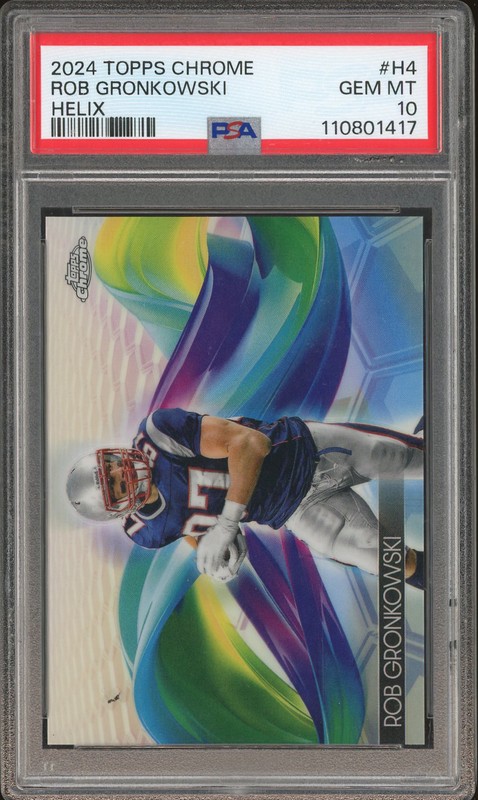 2024 Topps Chrome Helix Rob Gronkowski #H-4 PSA 10