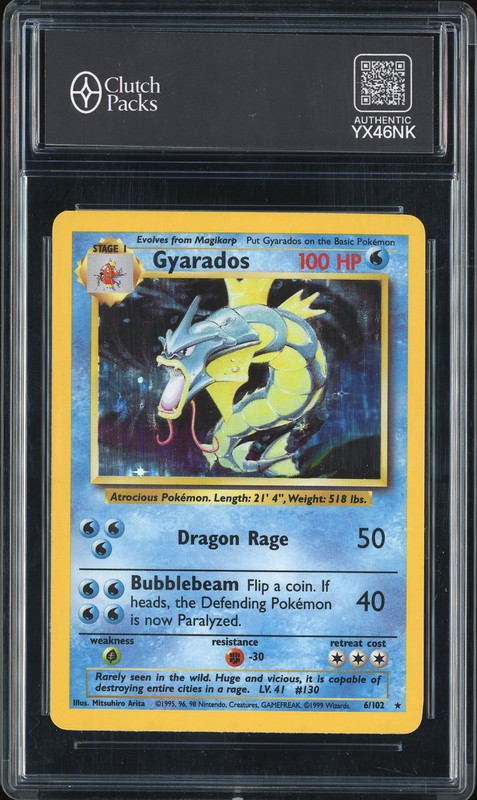 1999 Pokemon Base Set Gyarados #6