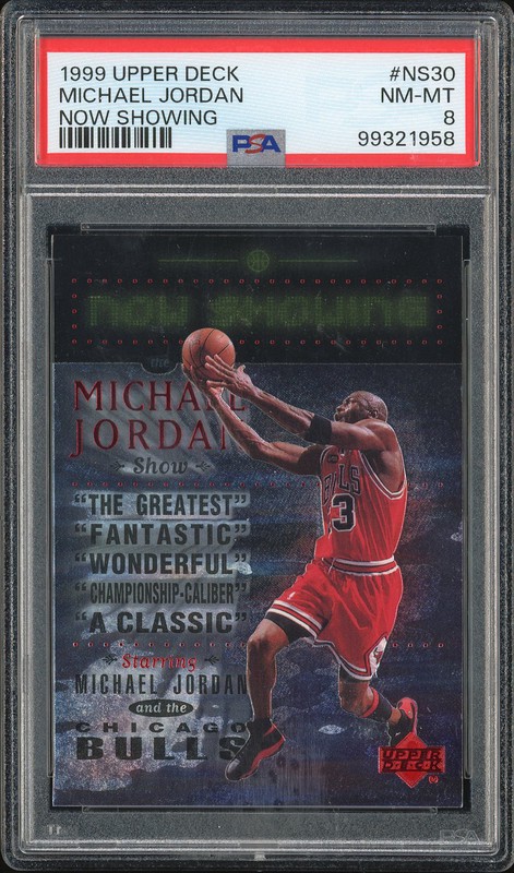 1999 Upper Deck Now Showing Michael Jordan #NS30 PSA 8