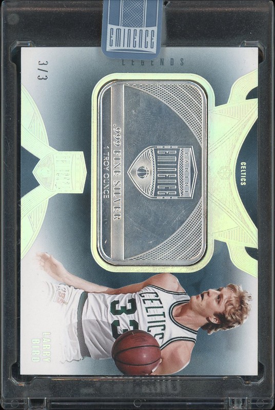 2024-25 Panini Eminence Legends Larry Bird #LS-BRD Fine Silver 1 Troy Ounce /3