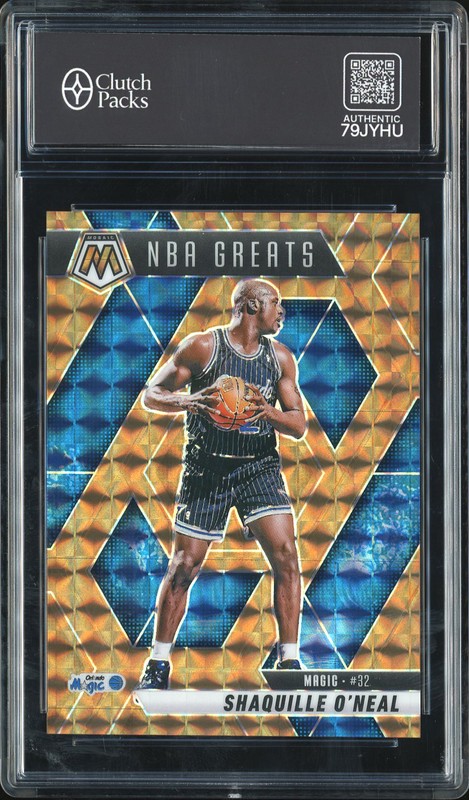 2024-25 Panini Mosaic NBA Greats Shaquille O'Neal #297 Gold Mosaic /75