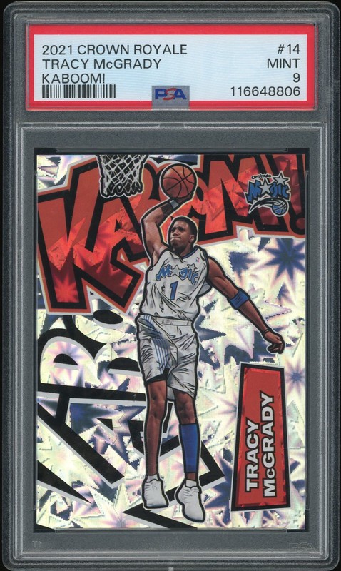 2021 Crown Royale Kaboom! Tracy McGrady #14 PSA 9