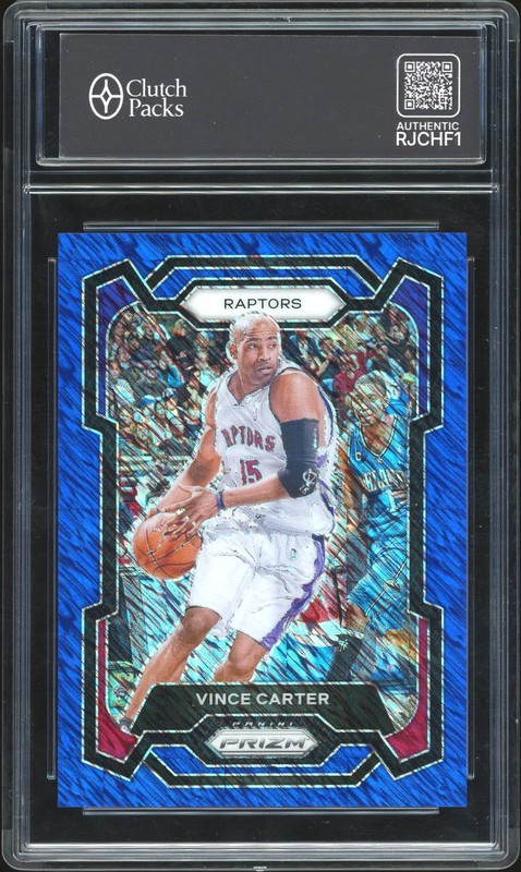 2023-24 Panini Prizm Vince Carter #195 Blue Shimmer /35