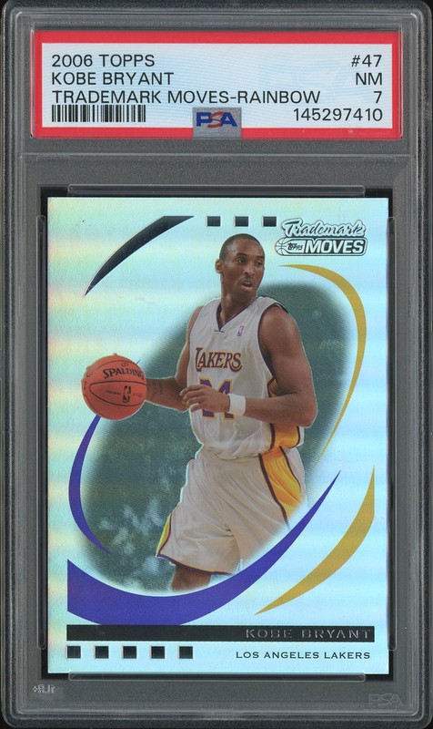 2006 Topps Trademark Moves Rainbow Kobe Bryant #47 /149 PSA 7