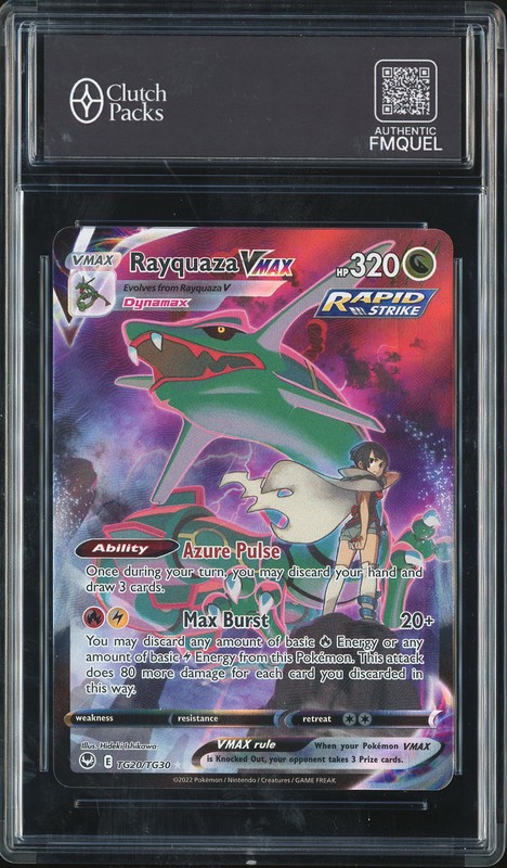 2022 Pokémon Silver Tempest Trainer Gallery Rayquaza VMAX #TG20/TG30