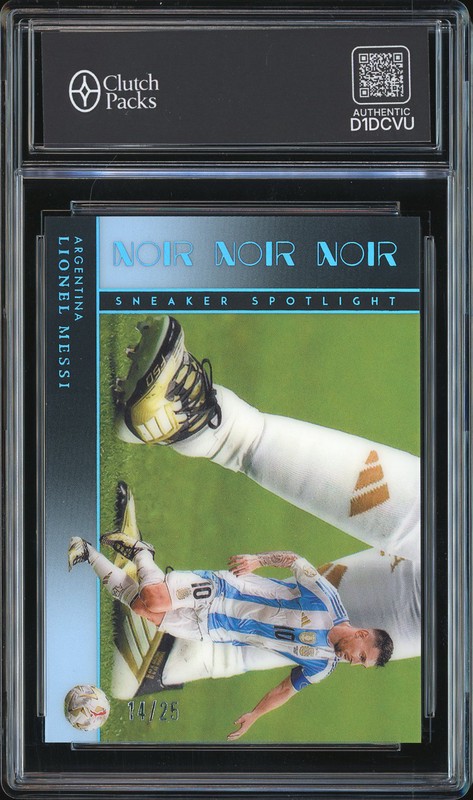 2024-25 Panini Noir Soccer Sneaker Spotlight Lionel Messi #10 /25