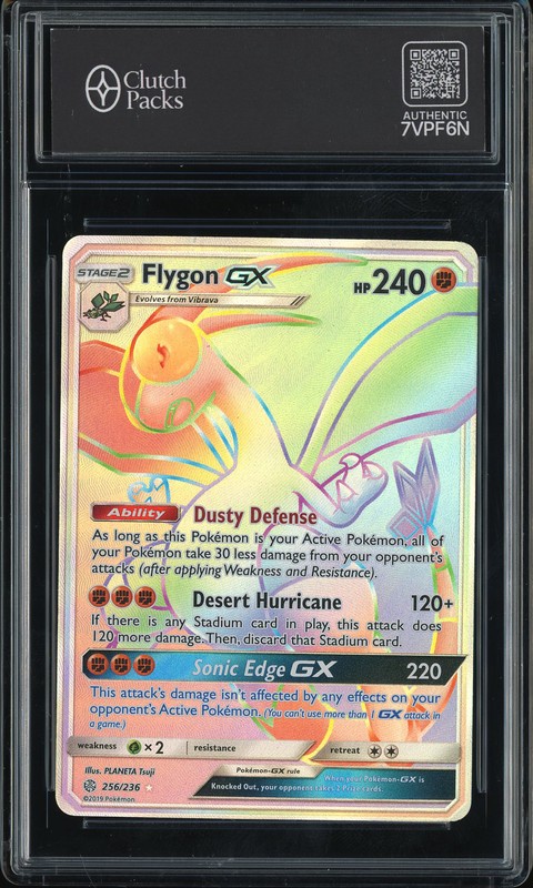 2019 Pokémon Cosmic Eclipse Flygon GX #256/236 Secret Rare