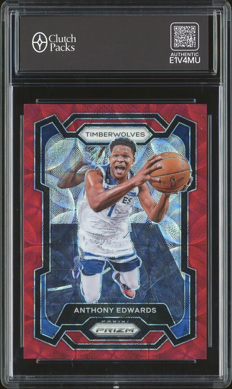 2023-24 Panini Prizm Anthony Edwards #108 Choice Red /88