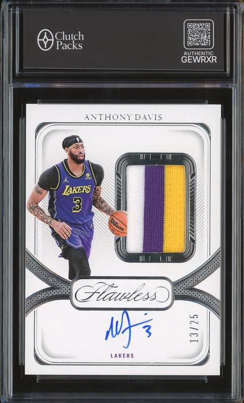 2023-24 Panini Flawless Anthony Davis #SPA-ADL Patch Auto /25