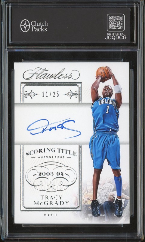2023-24 Panini Flawless Scoring Title Autographs Tracy McGrady #FST-TMC /25 