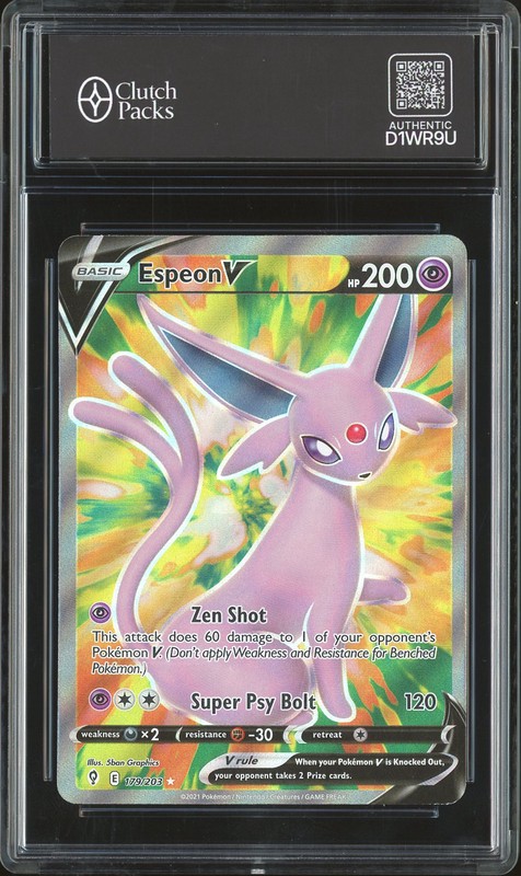 2021 Pokémon Sword & Shield—Evolving Skies Espeon V #179/203