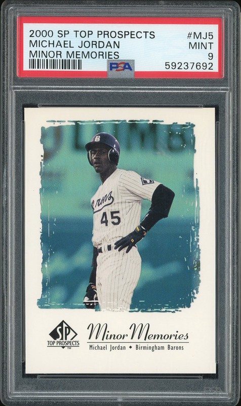 2000 SP Top Prospects Minor Memories Michael Jordan #MJ5 PSA 9