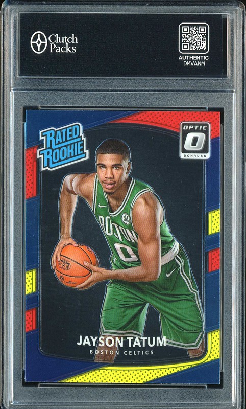 2017-18 Donruss Optic Jayson Tatum #198 Red Yellow