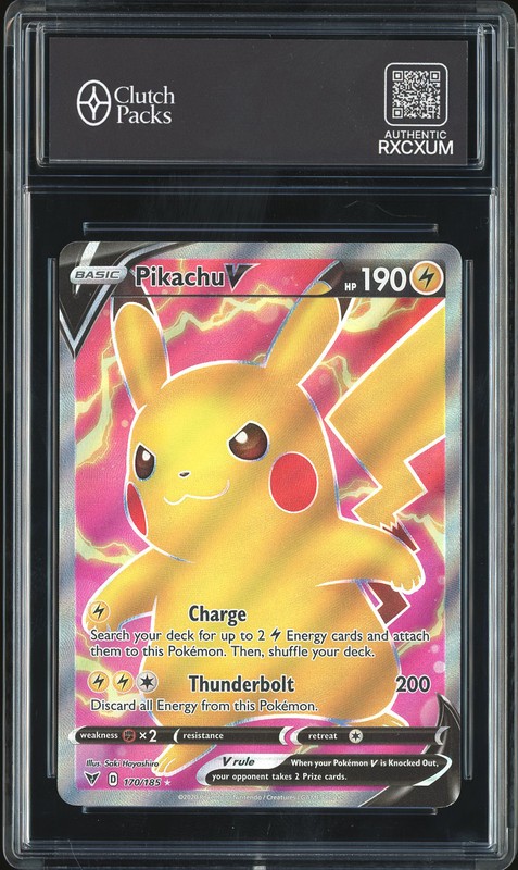 2020 Pokemon Vivid Voltage Pikachu V #170