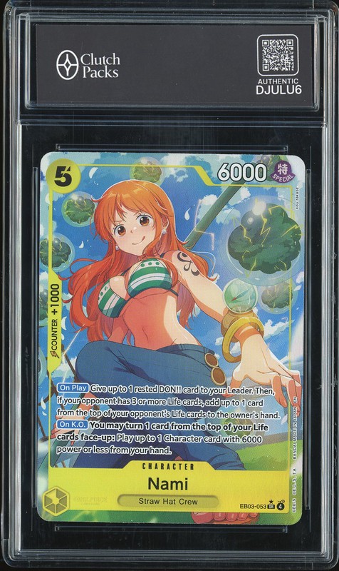 One Piece Nami #EB03-053 Extra Booster Heroines Edition SR Alternate Art