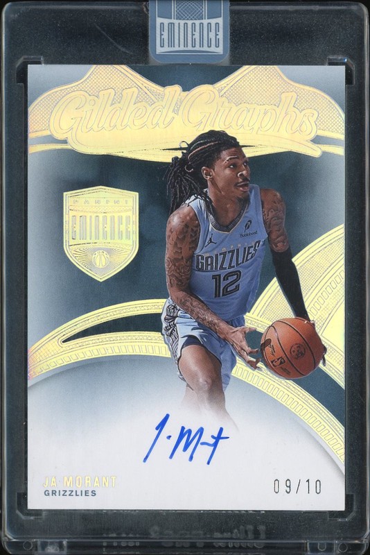 2024-25 Panini Eminence Gilded Graphs Ja Morant #GG-JAM Gold /10 Autograph