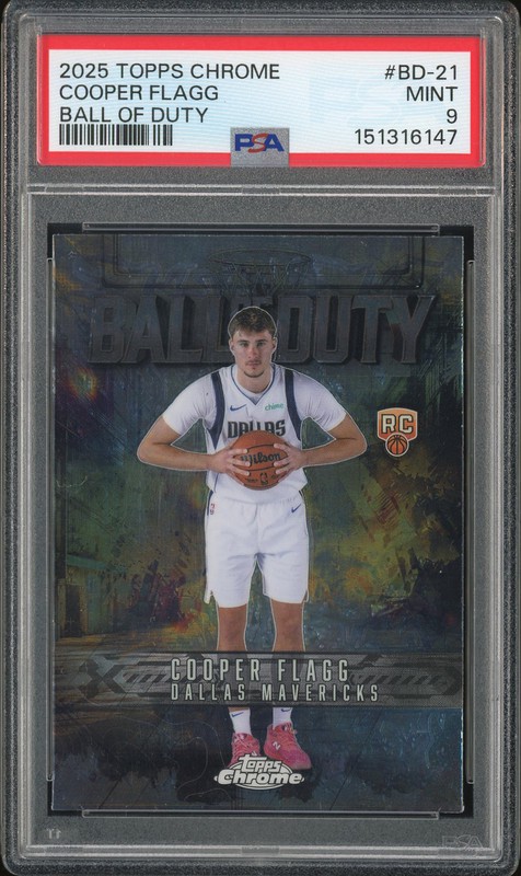 2025 Topps Chrome Ball of Duty Cooper Flagg #BD-21 PSA 9