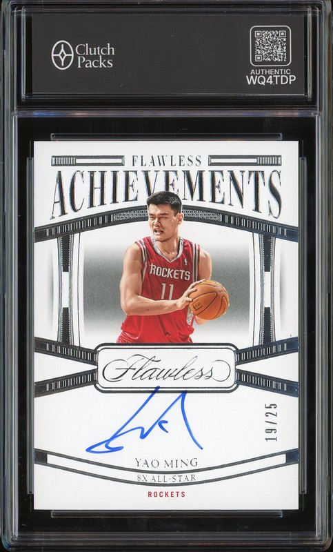 2023-24 Panini Flawless Achievements Yao Ming #FA-YAO Autograph /25