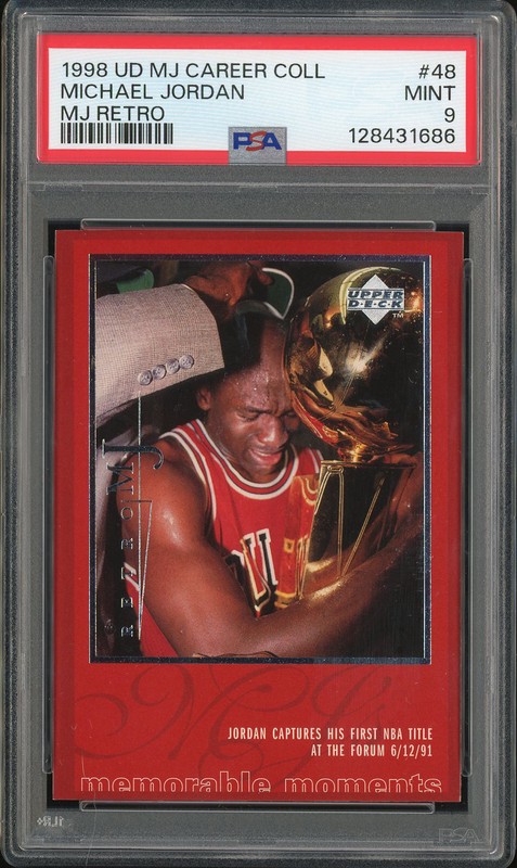 1998 Upper Deck MJ Career Collection MJ Retro Michael Jordan #48 PSA 9