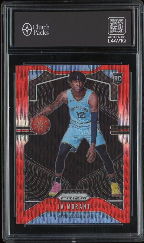 2019-20 Panini Prizm Ja Morant #249 Red Wave