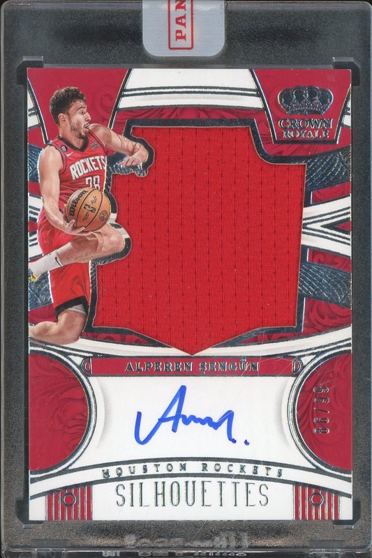 2023-24 Panini Crown Royale Silhouettes Alperen Sengun #SL-SEN Autograph Patch /99