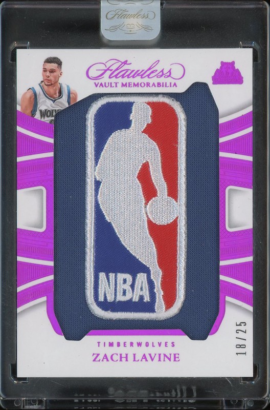 2024-25 Panini Flawless Vault Memorabilia Zach LaVine #FVM-ZLV Purple Patch /25