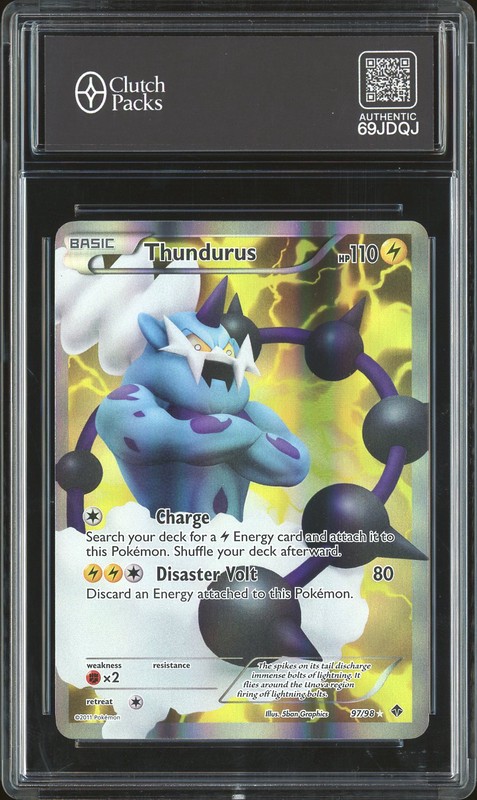 2011 Pokémon Black & White Emerging Powers Thundurus #97/98 