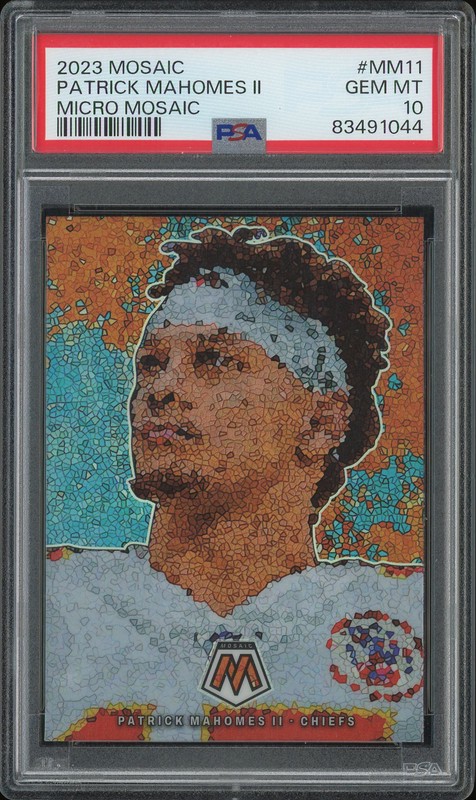 2023 Panini Mosaic Patrick Mahomes II #MM-11 Micro Mosaic PSA 10
